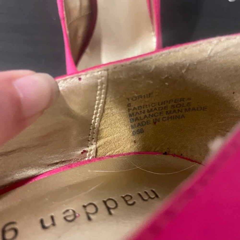 Madden Girl Fuchsia Heels - Picture 2 of 3